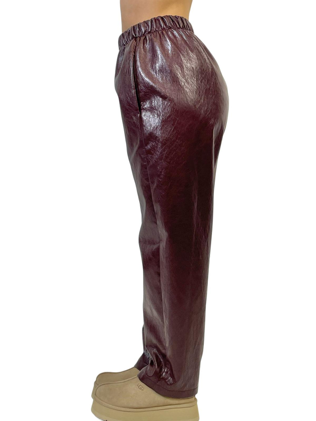 ACCADEMIA 20 PANTALONE ECO-PELLE BORDEAUX