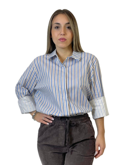 ACCADEMIA 20 CAMICIA A RIGHE BIANCA