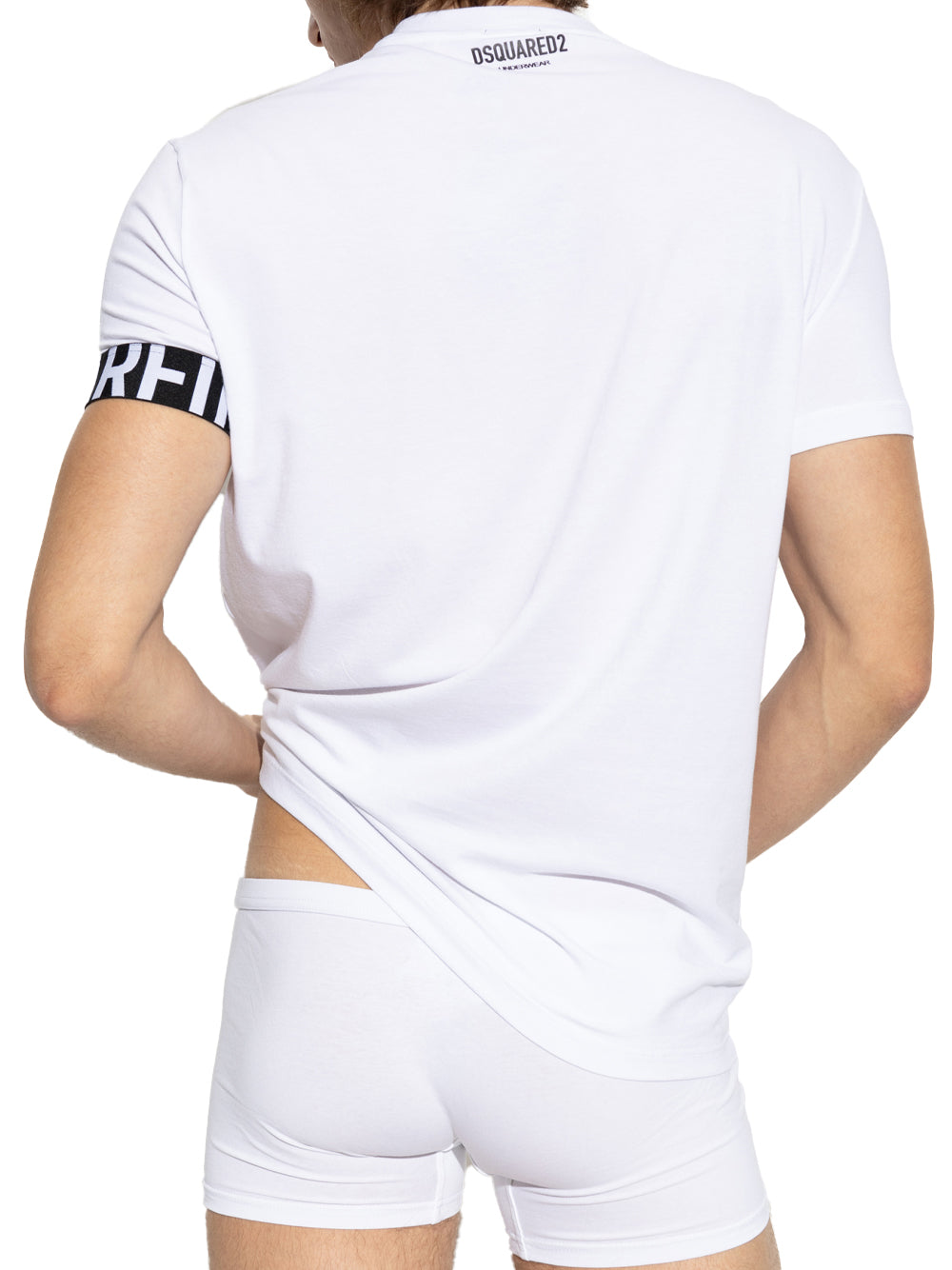 DSQUARED T-SHIRT D9M3S5980 BIANCO/NERO