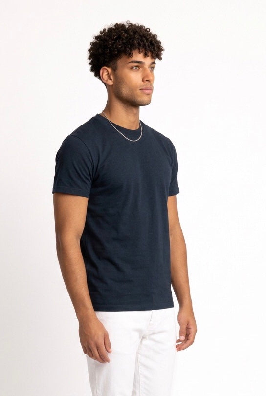 DIKTAT T-SHIRT IN FILO DK17-036 BLU NOTTE