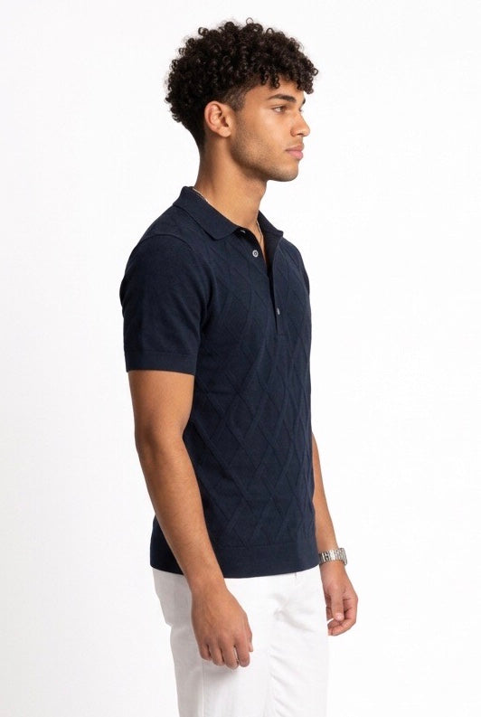 DIKTAT POLO LOSANGHE DK17-019B BLU