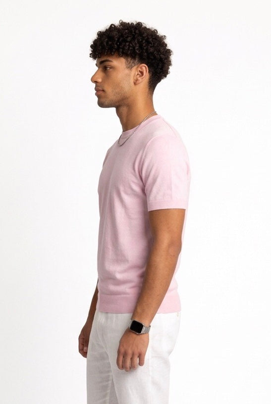 DIKTAT T-SHIRT IN FILO DK17-036 ROSA
