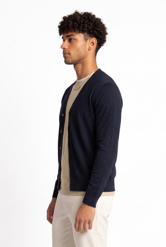 DIKTAT CARDIGAN LANA MERINO DK97062 BLU NOTTE