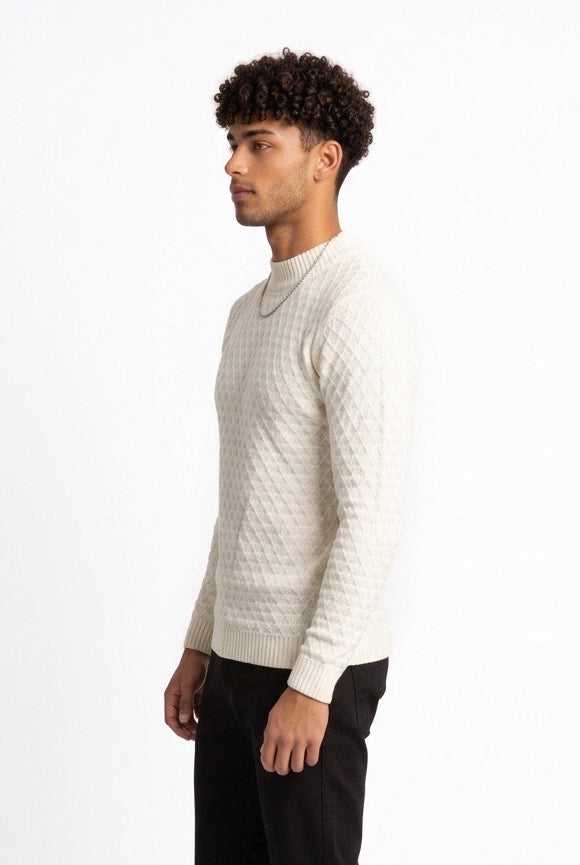 DIKTAT MAGLIA NIDO D'APE DK77079 BIANCA