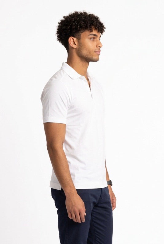 DIKTAT POLO COTONE SUPIMA DK67102 BIANCA