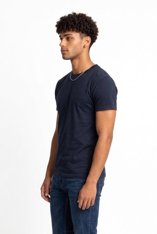 DIKTAT T-SHIRT COTONE SUPIMA BLU NOTTE DK87103 DK67103