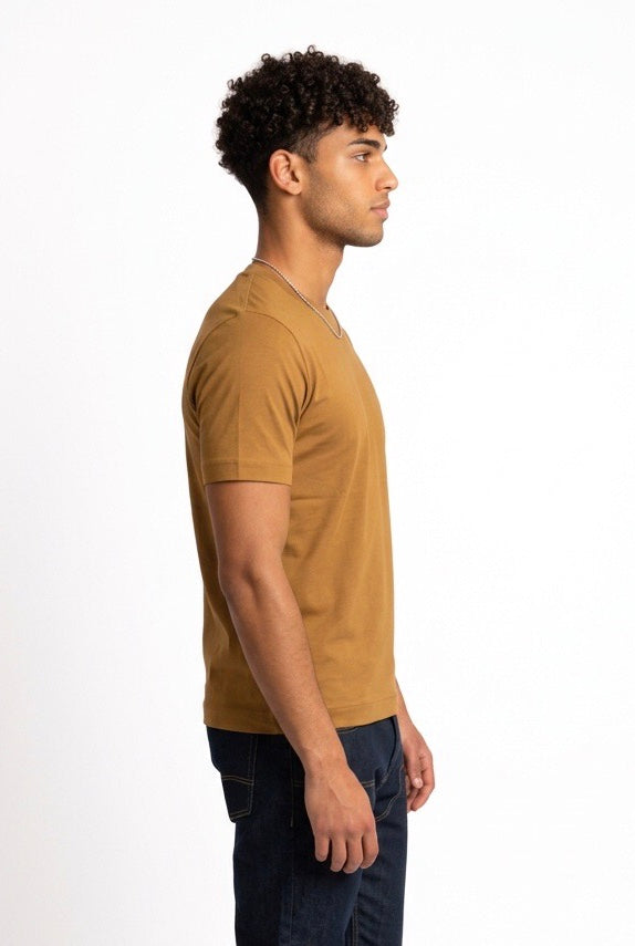 DIKTAT T-SHIRT COTONE SUPIMA DK87103 CAMEL