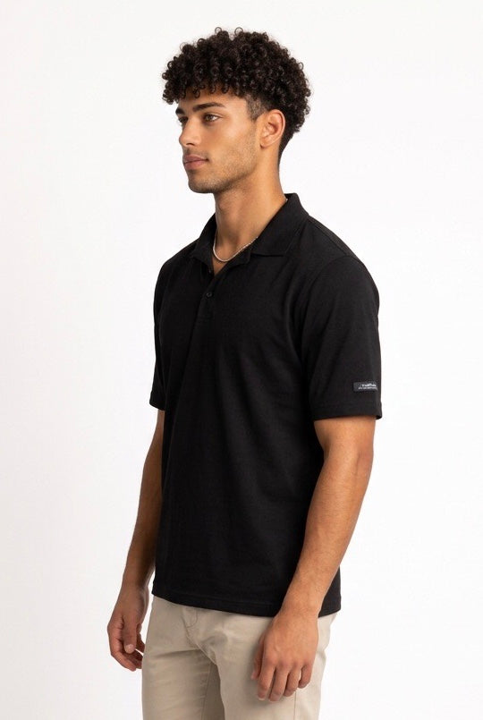 HESKIMO POLO NO IRON SILK HE1410010 NERA