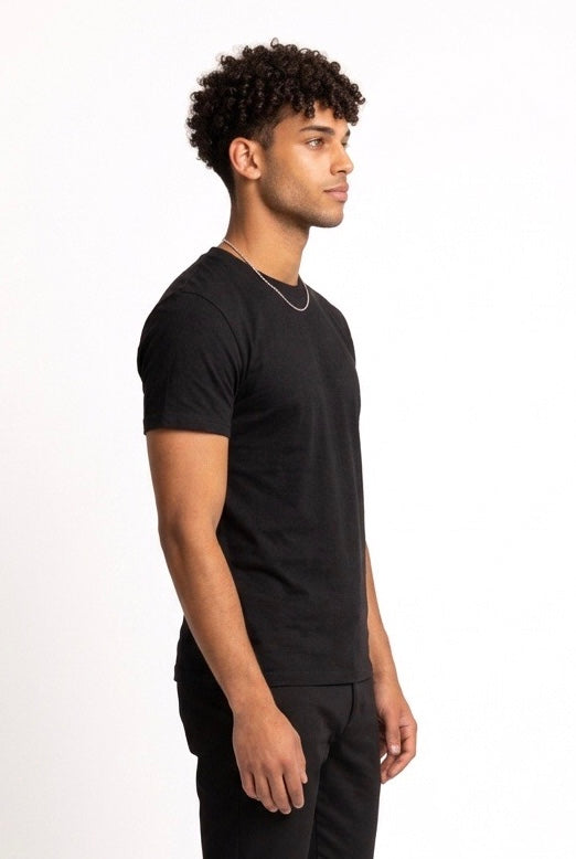 HESKIMO T-SHIRT OXFORD LOGO BRACCIO HE841005 NERO