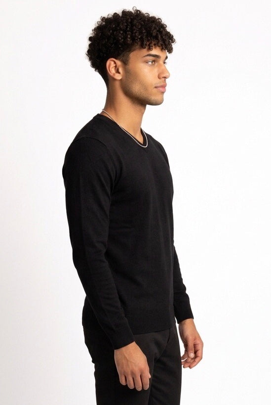 SEINSE MAGLIA A V NERA MI3060SS
