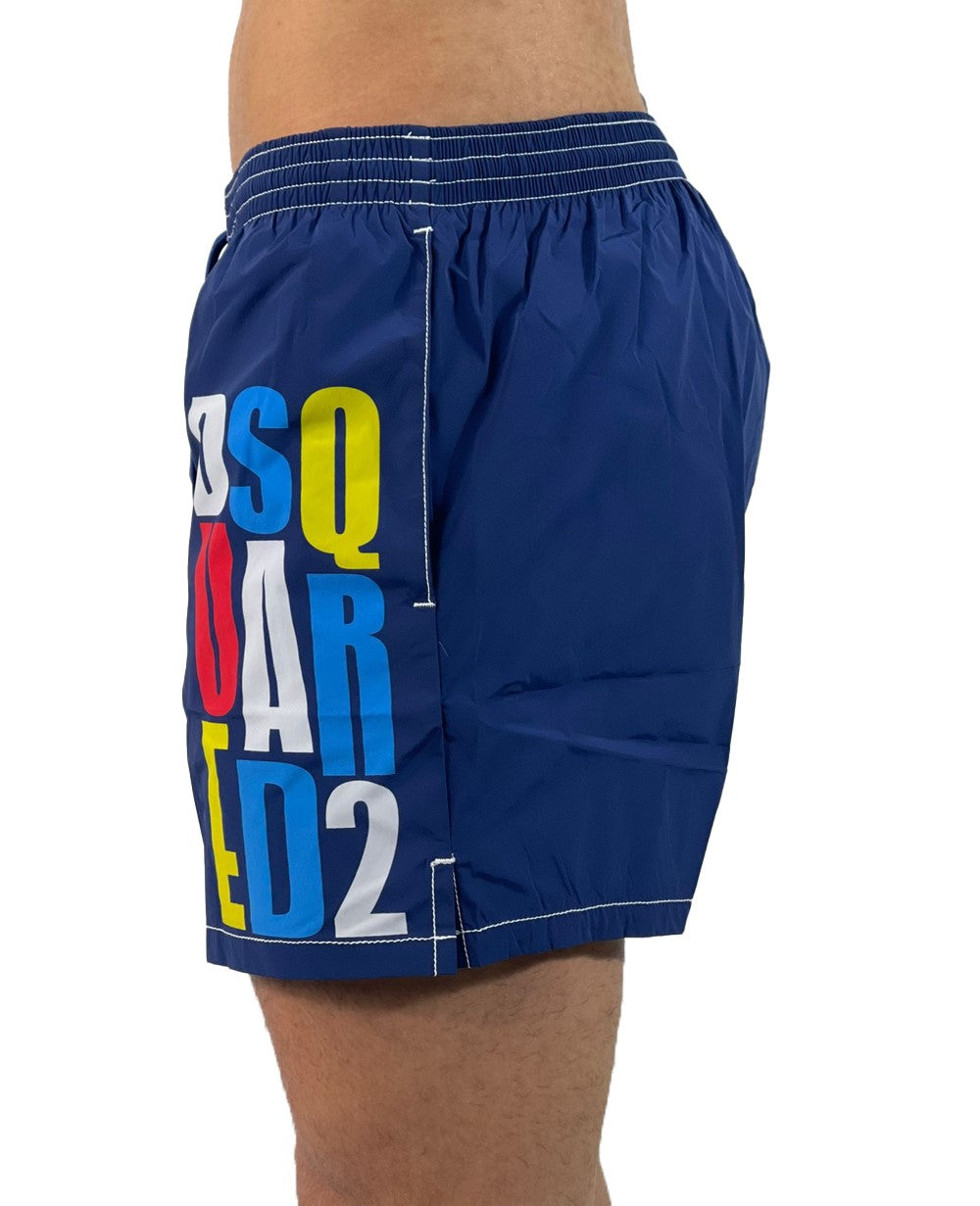 DSQUARED BOXER MIDI BLU D7B644600