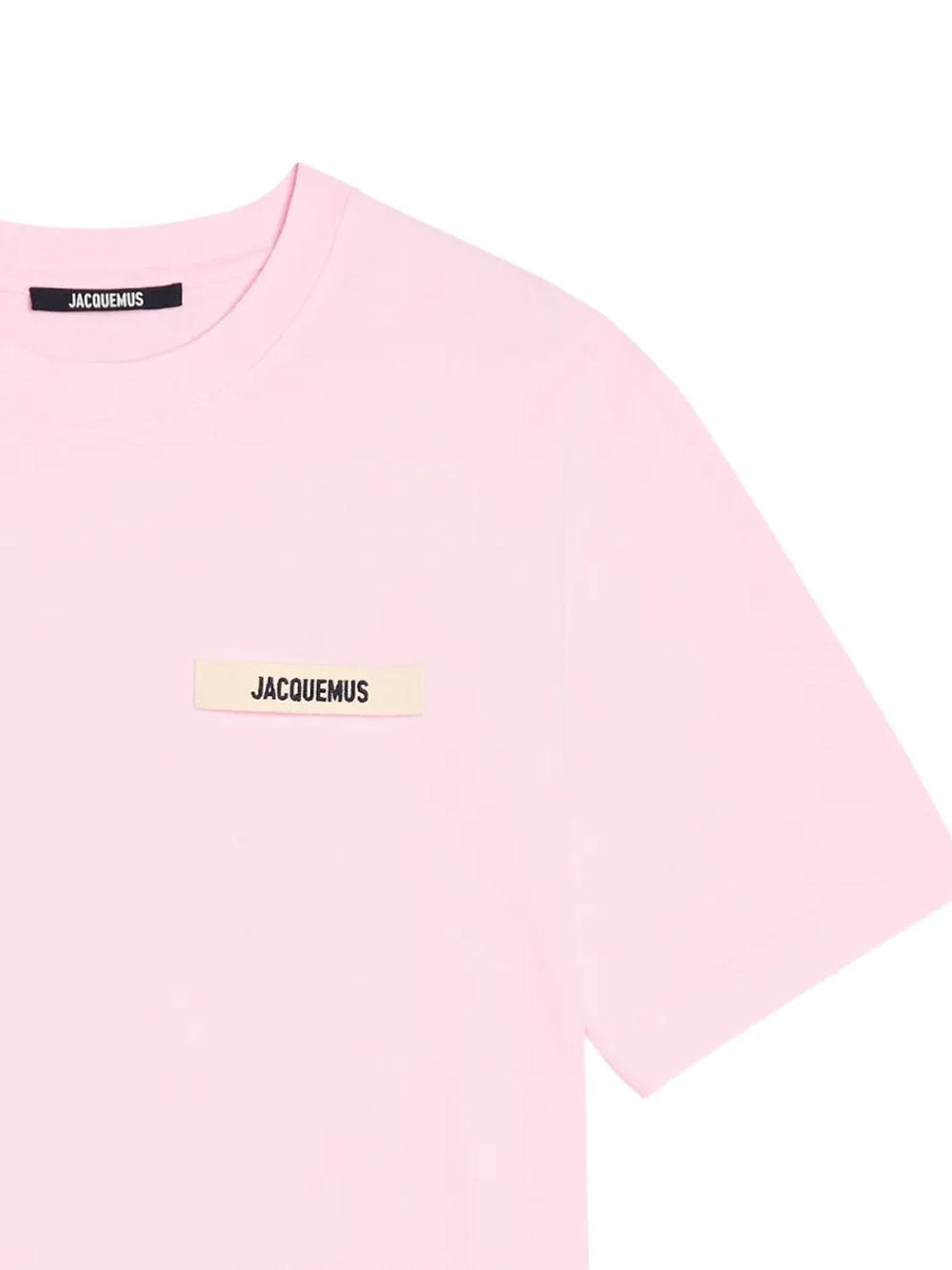 JACQUEMUS LE T SHIRT GROS GRAIN PINK