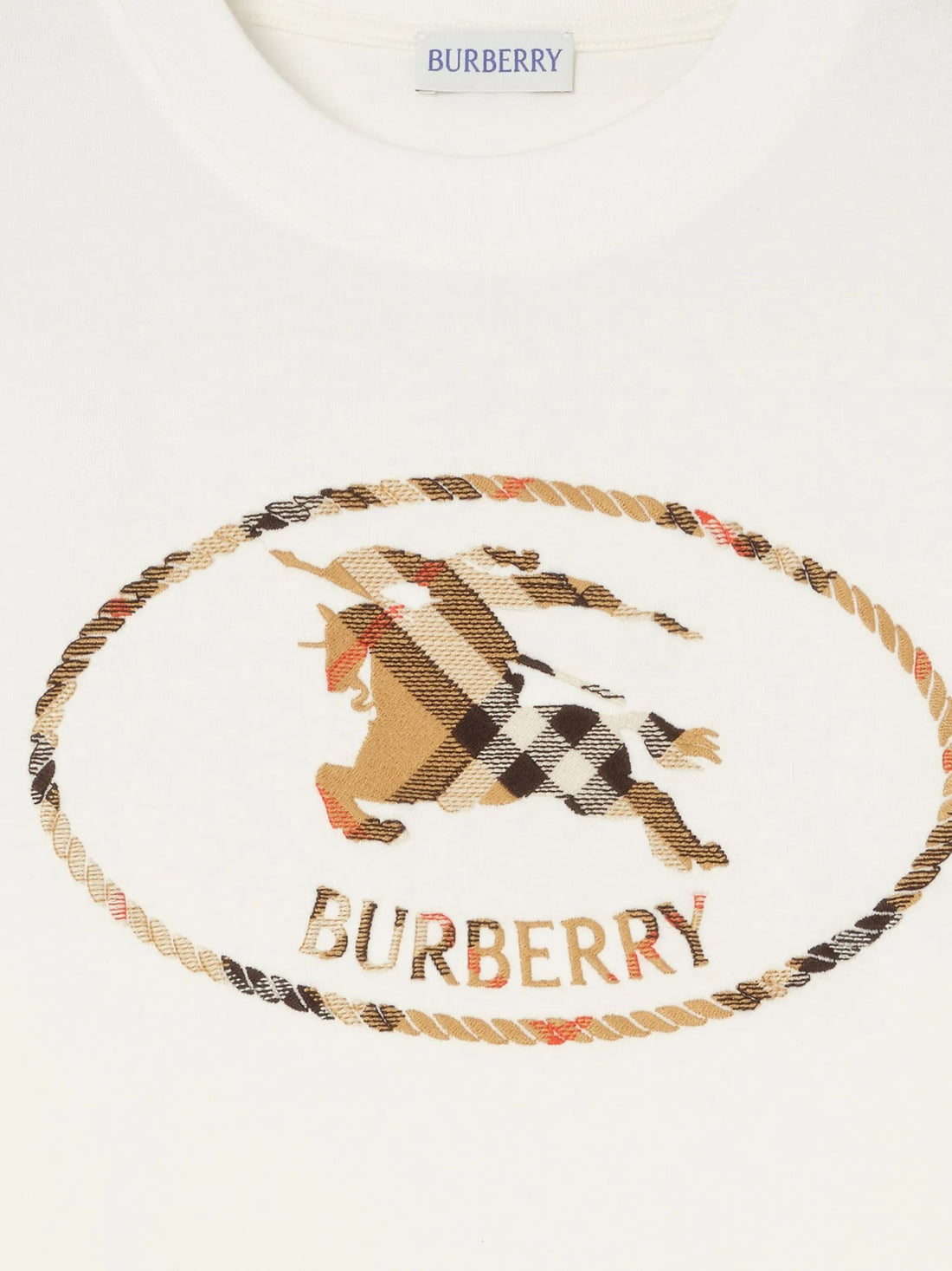 BURBERRY T SHIRT 8123437 CHALK