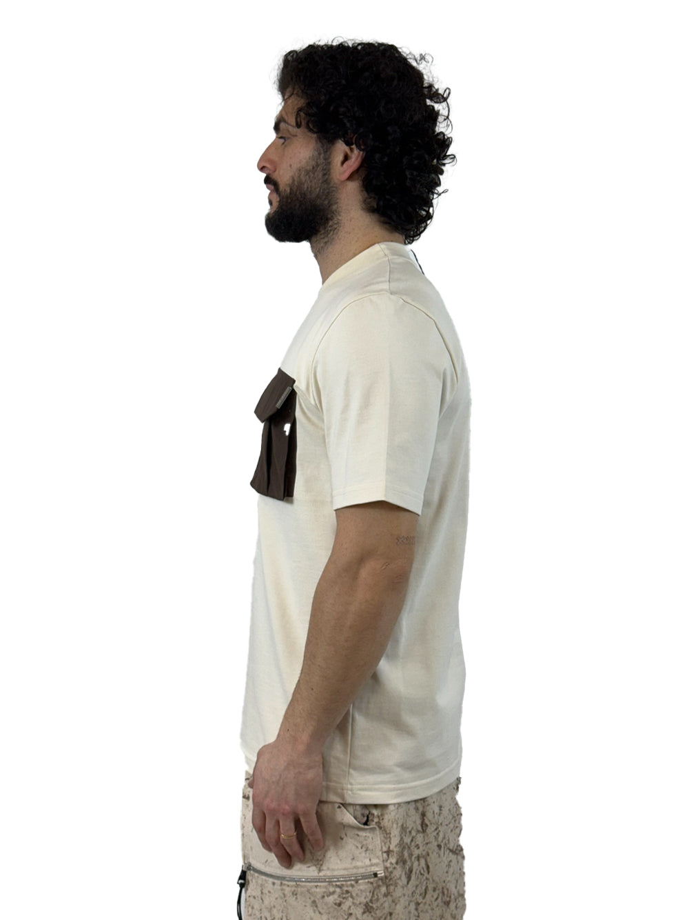 YES LONDON T SHIRT XM4250 PANNA