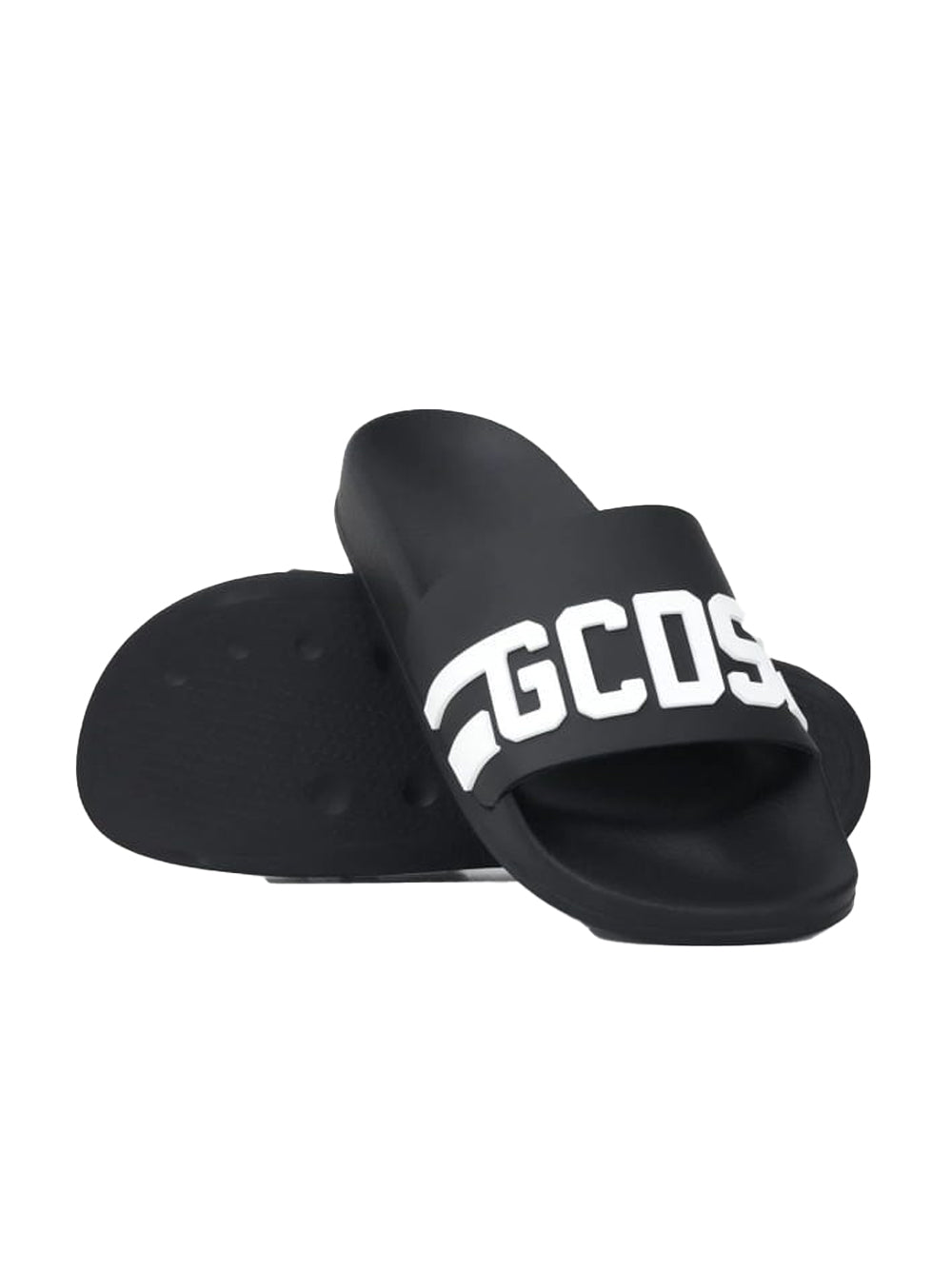 GCDS SLIDE B1EU4901AG8-99 BLACK/WHITE